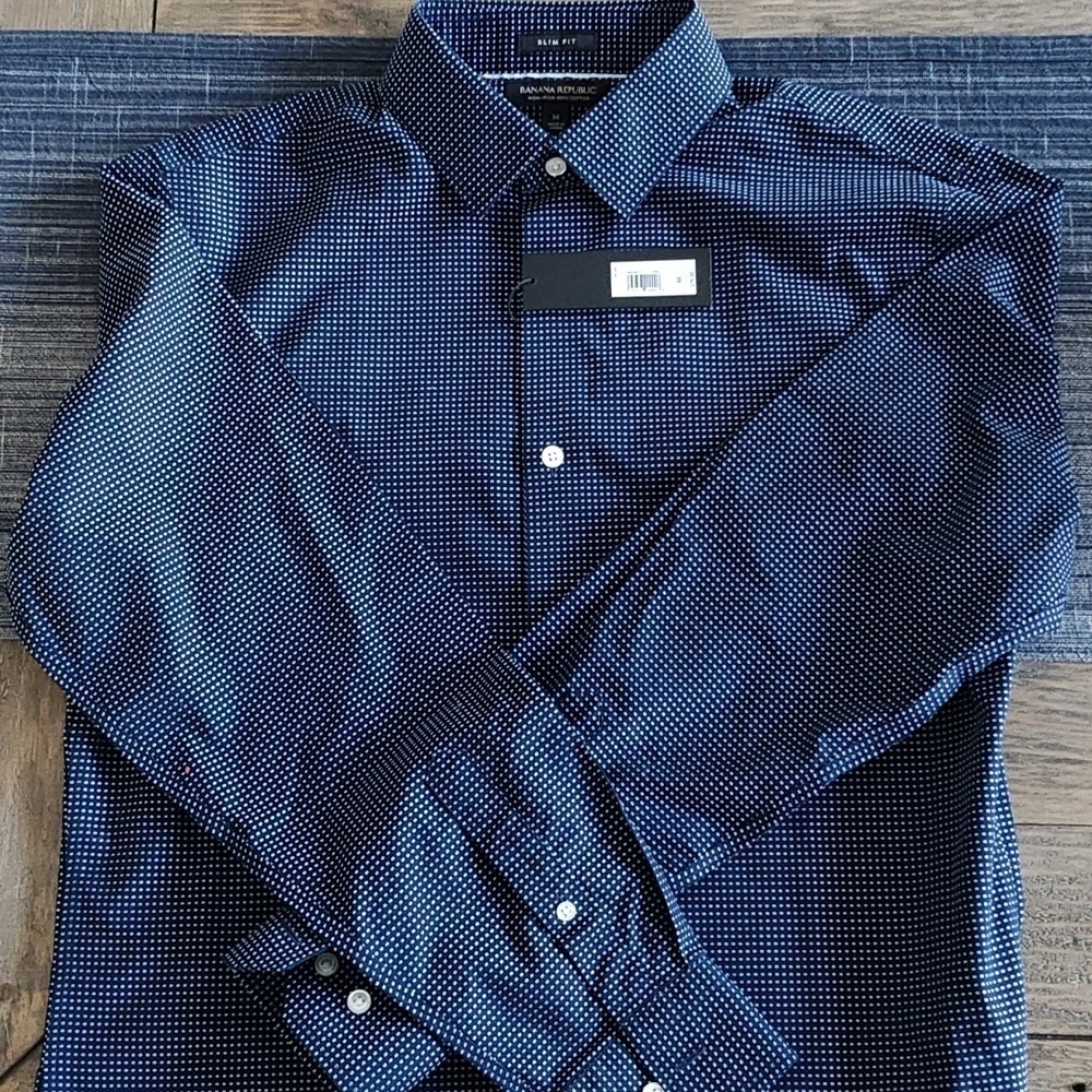 New Banana Republic Classic Blue Shirt Size M